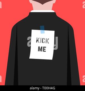 april fool day prank with man in suit Stock Vector