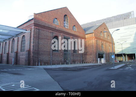 Old Acme Warehouse set from 'Who Framed Roger Rabbit' being redeveloped into a Music Venue by Westfield Stock Photo