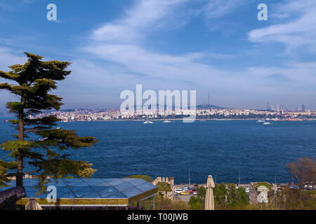 Sights of the city of Istanbul architecture and boat trips on ships Stock Photo