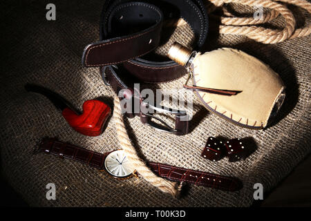 Men`s Accessories Outfits. Brown Formal Leather Shoes, Bow-tie and  Suspenders Prepared for Dressing Stock Photo - Image of pair, ceremony:  189267278