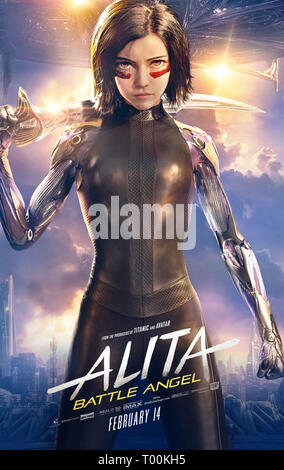 RELEASE DATE: February 14, 2019 TITLE: Alita: Battle Angel STUDIO:  Twentieth Century Fox DIRECTOR: Robert Rodriguez PLOT: An action-packed  story of one young woman's journey to discover the truth of who she
