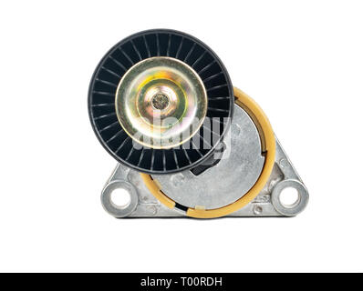 Alternator belt tensioner for car isolated on white background Stock Photo