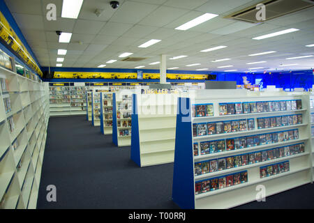 PERTH, AUSTRALIA - March 13, 2019: The last Blockbuster video store in Australia closing down in the suburb of Morley Stock Photo