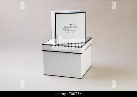 Gift boxes one on another Stock Photo