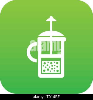Press kettle icon, simple style Stock Vector