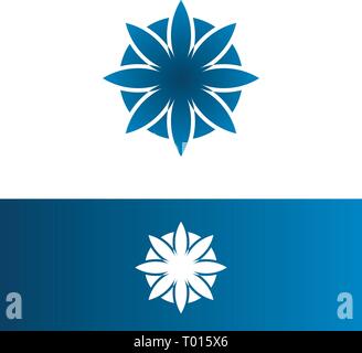 Vector illustration energy logo company with circle Stock Vector