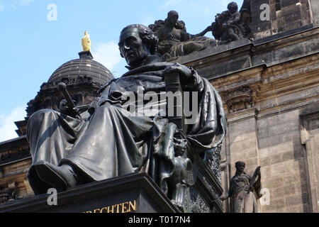 Statue of King Friedrich August I Monument Dresden, Gemany Stock Photo