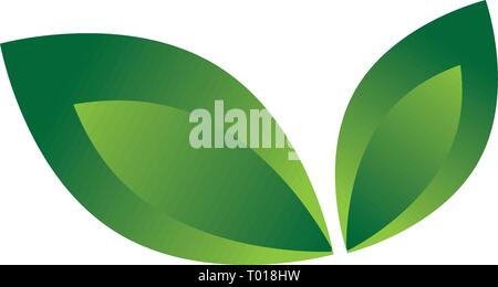 abstract leafs, logo element Stock Vector