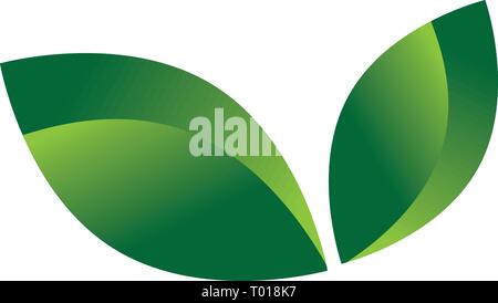 abstract leafs, logo element Stock Vector