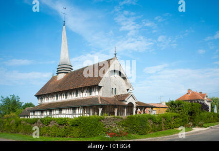 Frankreich,  Champagne-Ardenne, Aube, Lentilles, Eglise Saint Jacques et Saint Philippe Stock Photo