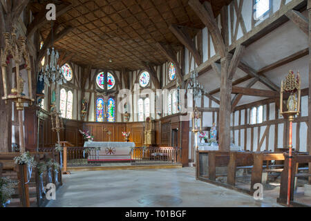 Frankreich,  Champagne-Ardenne, Aube, Lentilles, Eglise Saint Jacques et Saint Philippe Stock Photo