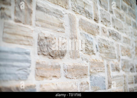 traditional wall of block of stones Stock Photo