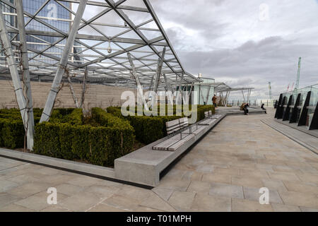 Fen Court Garden (The Garden at 120) , One Fen Court, Fenchurch Avenue, London Stock Photo