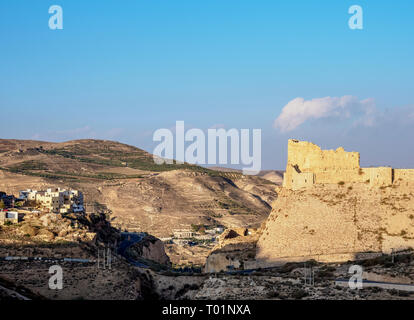 Kerak Castle, Al-Karak, Karak Governorate, Jordan Stock Photo