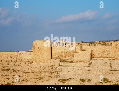 Kerak Castle, Al-Karak, Karak Governorate, Jordan Stock Photo