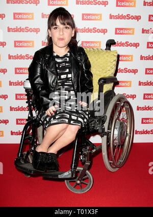 Oct 01, 2014 - London, England, UK - Inside Soap Awards 2014 at Dstrkt, Piccadilly, London Photo Shows: Lisa Hammond Stock Photo