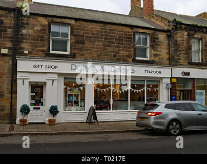 Dolly and Daisy's tea room Queen Street Amble. Amble is a small town on the north east coast of Northumberland in North East England. Cw 6658