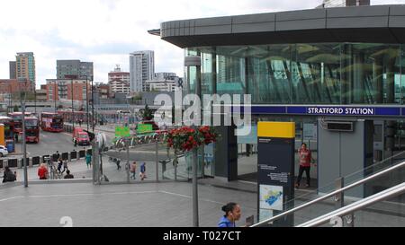 Stratford Underground Station On London's Jubilee Line Stock Photo