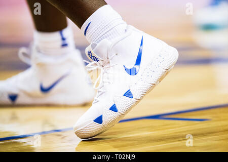 The shoes of Duke Blue Devils forward Zion Williamson 1 during the ACC College Basketball Tournament