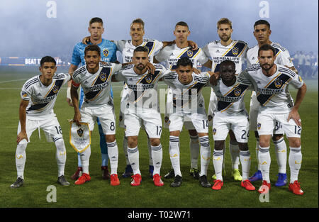 Los Angeles, California, USA. 16th Mar, 2019. LA Galaxy team photo prior to the 2019 Major League Soccer (MLS) match between LA Galaxy and Minnesota United in Los Angeles, California, March 16, 2019. Credit: Ringo Chiu/ZUMA Wire/Alamy Live News Stock Photo