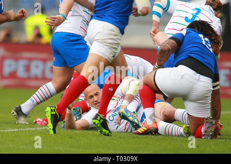 Rome, Italy. 16th March 2019. 5nd Round Six Nations 2019 - Italia Vs France - {city} - at  Olympic Stadium in Roma -  Italia - France Credit: Riccardo Piccioli/Alamy Live News Stock Photo