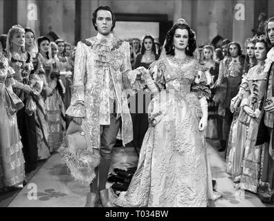 LOUIS HAYWARD, JOAN BENNETT, THE MAN IN THE IRON MASK, 1939 Stock Photo