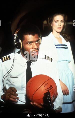 KAREEM ABDUL-JABBAR, JULIE HAGERTY, AIRPLANE!, 1980 Stock Photo