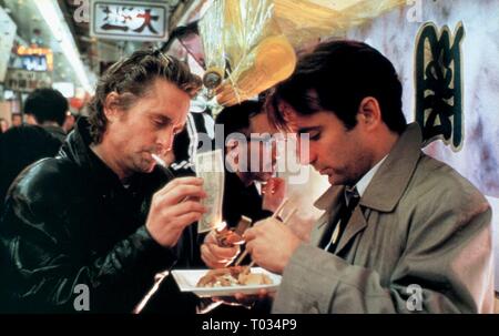 MICHAEL DOUGLAS, ANDY GARCIA, BLACK RAIN, 1989 Stock Photo