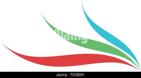 abstract nature cosmetic logo template vector illustration icon element isolated Stock Vector