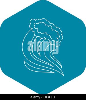 Foamy splash icon, outline style Stock Vector Image & Art - Alamy