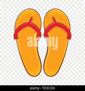 Flips flops icon, cartoon style Stock Vector
