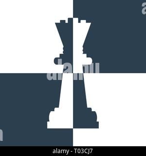 chess logo template vector illustration - vector Stock Vector