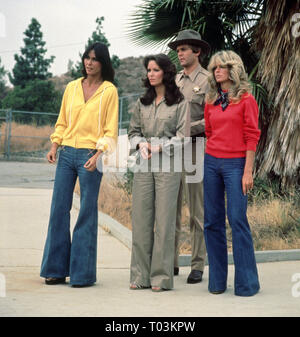 KATE JACKSON, JACLYN SMITH, FARRAH FAWCETT, CHARLIE'S ANGELS, 1976 Stock Photo