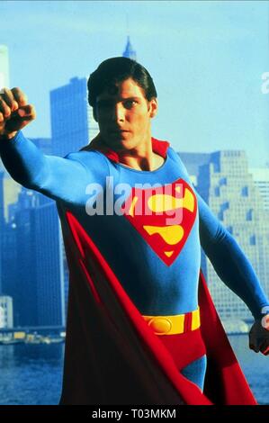 CHRISTOPHER REEVE, SUPERMAN, 1978 Stock Photo