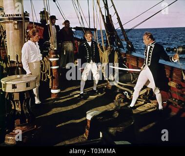 TREVOR HOWARD, MARLON BRANDO, MUTINY ON THE BOUNTY, 1962 Stock Photo