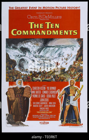 FILM POSTER, THE TEN COMMANDMENTS, 1956 Stock Photo