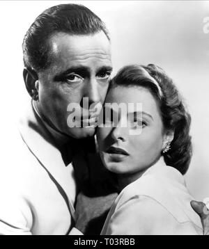 HUMPHREY BOGART, INGRID BERGMAN, CASABLANCA, 1942 Stock Photo