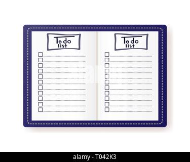 To do list. Blank document. Vector illustration. Stock Vector