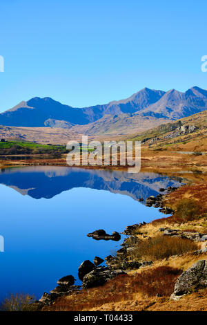 Landscape in the Snowdonia National Park in Wales, Great Britain Stock Photo