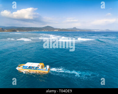 aerial view of kenting national park. Taiwan Stock Photo