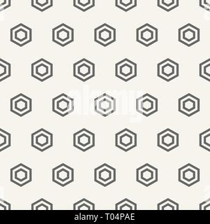 Abstract seamless pattern of small hexagons. Modern stylish texture. Simple geometric vector background. Stock Vector