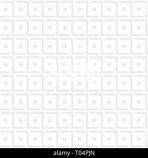 Abstract seamless pattern. Modern stylish texture. Repeating geometric tiles with squares and bold rectangular elements. White and gray. Stock Vector