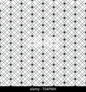 Abstract seamless pattern of rhombuses. Modern stylish texture. Regularly repeating geometric ornament of filled and linear rhombuses. Stock Vector