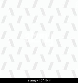 Vector seamless pattern of inclined rectangles. Modern stylish texture. Minimalistic graphic print. White and gray geometric texture. Stock Vector