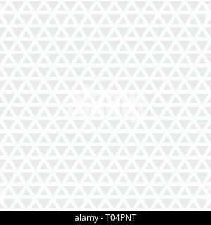 Abstract geometric simple pattern of triangles. Modern stylish texture. Repeating geometric tiles. Simple composition from triangles. White and gray. Stock Vector