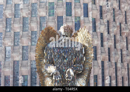 Knife Angel sculpture, National monument against violence and aggression and Knife crime