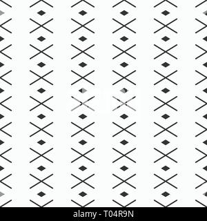Abstract geometric seamless pattern of rhombuses and intersecting lines. Regularly repeating ornament. Modern stylish texture. Vector background. Stock Vector