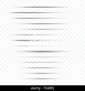 shadows with soft edges isolated on transparent background. Elements for product design. Vector illustration Stock Vector