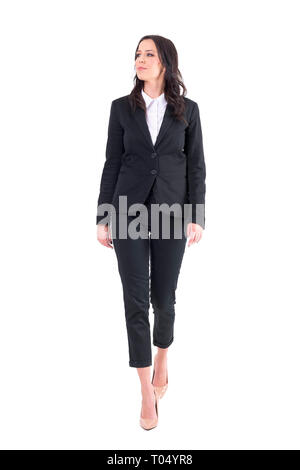 Woman in black suit Stock Photo - Alamy