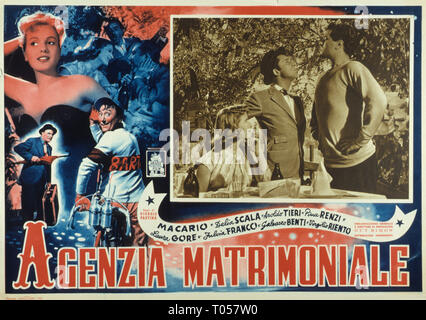 Agenzia matrimoniale, 1953, ITA, Delia Scala (1), Aroldo Tieri (2), Italian movie directed by Giorgio Pastina Stock Photo
